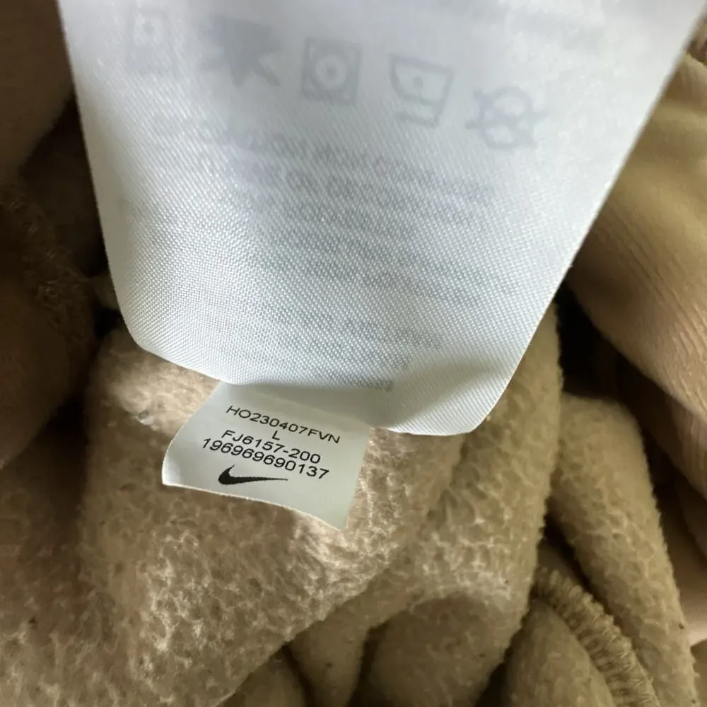 Nike Overalls Kids Large Tan Sherpa Fleece Bib Outdoor Casual Activewear Gorp